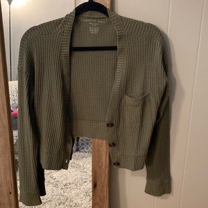 Cropped button up sweater/cardigan